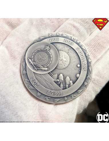 SUPERMAN Moneta d'argento 2 once 5$ Niue 2023 - Coins & More - Niue