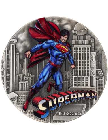 SUPERMAN Moneta d'argento 2 once 5$ Niue 2023 - Coins & More - Niue