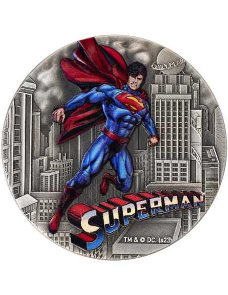 SUPERMAN Moneta d'argento 2 once 5$ Niue 2023 - Coins & More - Niue