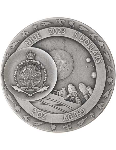 SUPERMAN Moneta d'argento 2 once 5$ Niue 2023 - Coins & More - Niue