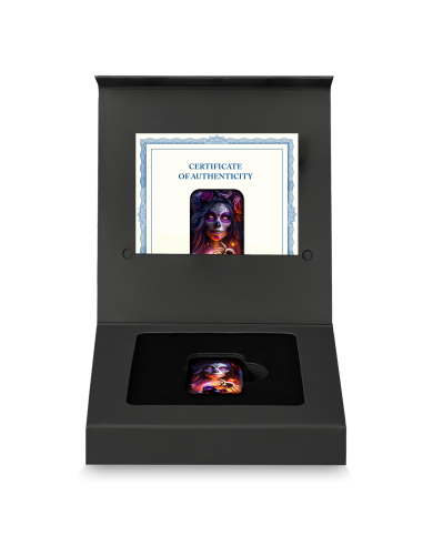 DIA DE LOS MUERTOS SPIDER Premium Cast Bar 2 Oz Plata - Coins & More - Plata