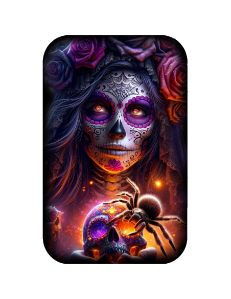 DIA DE LOS MUERTOS SPIDER Premium Cast Bar 2 Oz Silver - Coins & More - Argent