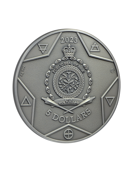 MILDA The Elements Monnaie Argent 2 Onces 5$ Niue 2023 - Coins & More - Niue