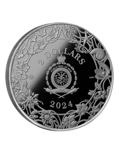 SUMMER Four Seasons 1 Oz Silbermünze 2$ Niue 2024 - Coins & More - Niue