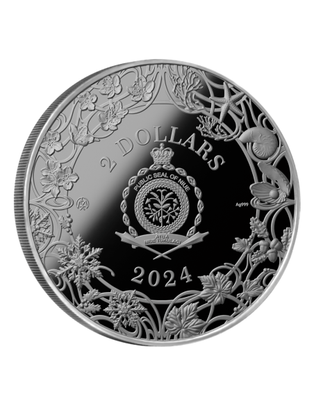 SUMMER Four Seasons Moneta d'Argento da 1 Oz 2$ Niue 2024 - Coins & More - Niue