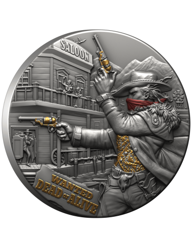 BOUNTY HUNTER 2 Oz Silbermünze 5$ Liberia 2024 - Coins & More - Afrika