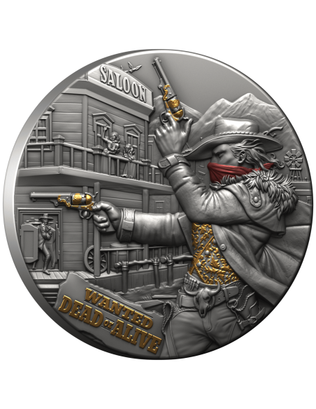 BOUNTY HUNTER 2 Oz Silbermünze 5$ Liberia 2024 - Coins & More - Afrika