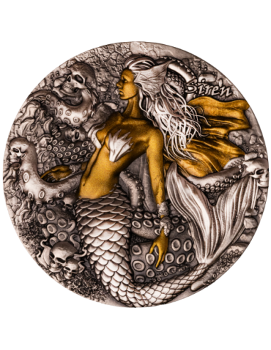 SIREN Greek Mythology Series 2 Oz Silver Coin 2000 Francs Cameroon 2025 - Coins & More - Cameroon