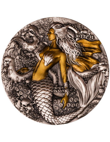 SIREN Greek Mythology Series Pièce de monnaie en argent 2 onces 2000 Francs Cameroun 2025 - Coins & More - Cameroun