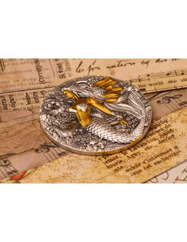 SIREN Greek Mythology Series 2 Oz Silver Coin 2000 Francs Cameroon 2025 - Coins & More - Cameroon