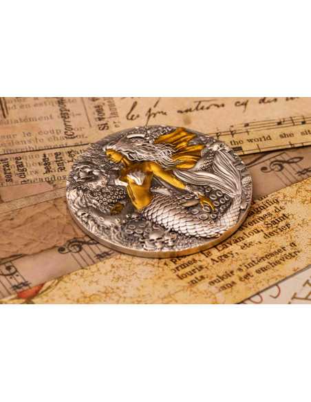 SIREN Greek Mythology Series 2 Oz Silver Coin 2000 Francs Cameroon 2025 - Coins & More - Cameroon