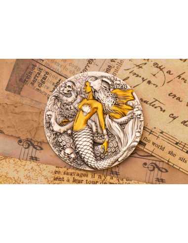 SIREN Greek Mythology Series 2 Oz Silver Coin 2000 Francs Cameroon 2025 - Coins & More - Cameroon