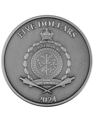 LADYBUG 2 Oz Silbermünze 5$ Niue 2024 - Coins & More - Niue