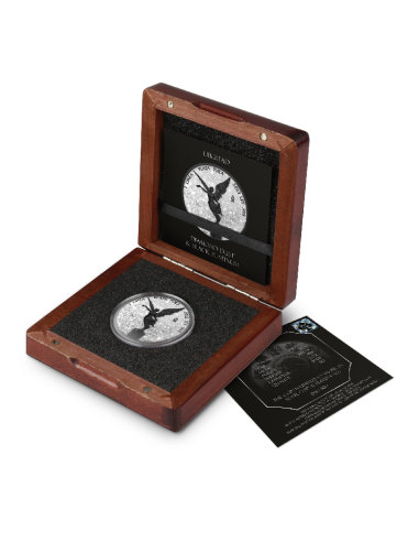 LIBERTAD Poussière de diamant et platine noir Pièce d'argent 1 Oz Mexique 2023 - Coins & More - Mexique