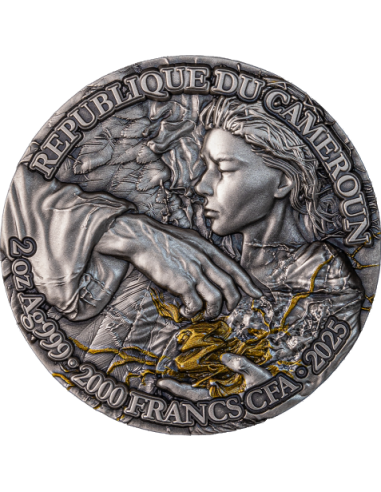 SAINT REMIEL Erzengel 2 Oz Antike Silbermünze 2000 Francs Kamerun 2025 - Coins & More - Kamerun