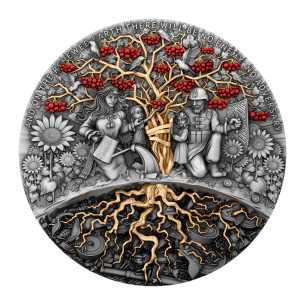 CHERVONA KALINA Pièce 2 Oz Argent 2000 Francs Cameroun 2024 - Coins & More - Cameroun