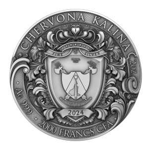 CHERVONA KALINA Pièce 2 Oz Argent 2000 Francs Cameroun 2024 - Coins & More - Cameroun 2
