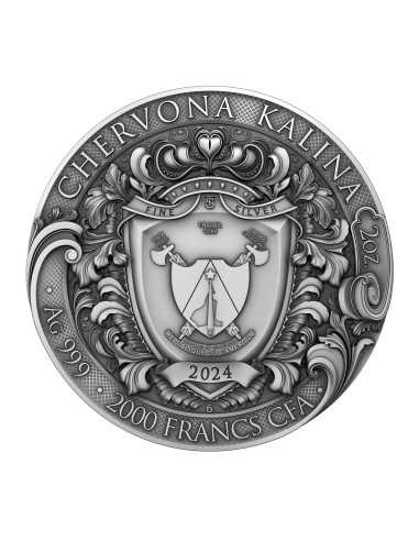 CHERVONA KALINA Moneda de Plata de 2 Oz 2000 Francos Camerún 2024 - Coins & More - Camerún