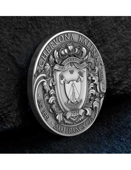 CHERVONA KALINA 2 Oz Silver Coin 2000 Francs Cameroon 2024 - Coins & More - Cameroon