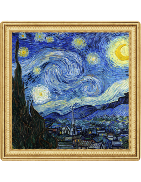STARRY NIGHT 170th Anniversary of Vincent van Gogh Moneda de Plata de 2 Oz 2$ Niue 2023 - Coins & More - Niue