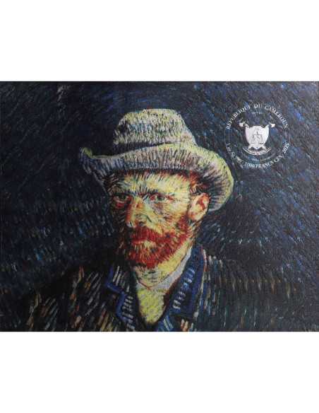 STERNENNACHT 1889 Vincent Van Gogh 1 Oz Silbermünze 1000 Francs Kamerun 2025 - Coins & More - Kamerun