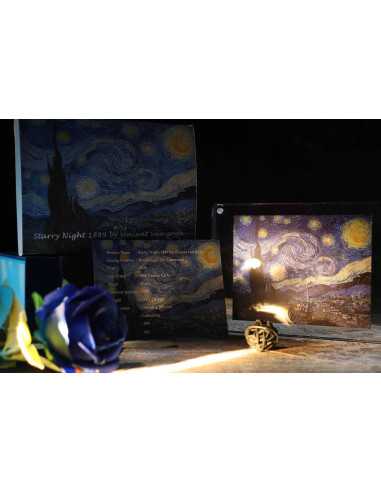 STARRY NIGHT Vincent Van Gogh Monnaie Argent 1 Once 1000 Francs Cameroon 2025 - Coins & More - Cameroun