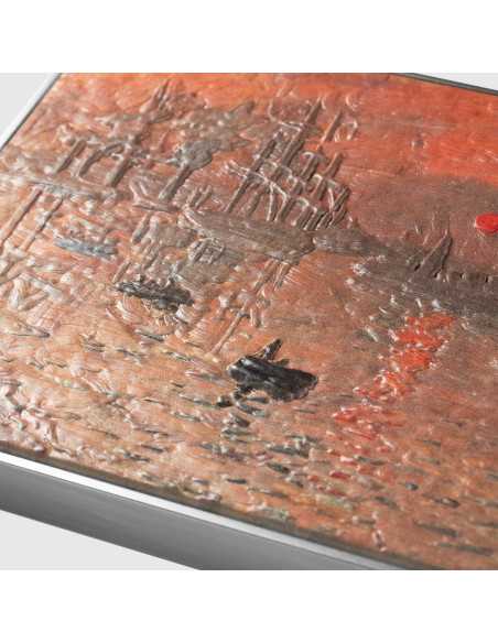 IMPRESSION SUNRISE 1872 Di Claude Monet Moneta colorata da 2,5 Oz d'argento e 120g di rame 10000 Franchi Ciad 2024 - Coins & ...