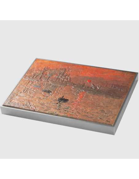 IMPRESSION SUNRISE 1872 By Claude Monet Colored 2.5 Oz Silver & 120g Copper Coin 10000 Francs Chad 2024 - Coins & More - Chad