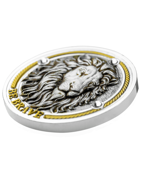 BE BRAVE Moneta d'argento da 1 Oz 1000 Franchi Camerun 2024 - Coins & More - Camerun
