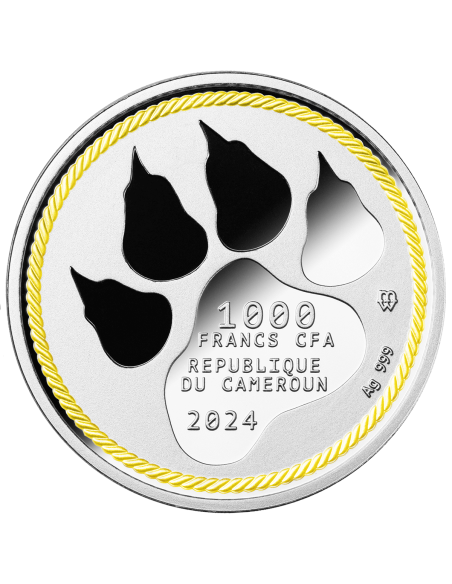 BE BRAVE Moneta d'argento da 1 Oz 1000 Franchi Camerun 2024 - Coins & More - Camerun