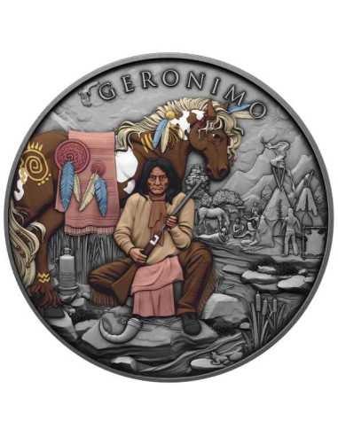 GERONIMO Legendary Warriors 1 Oz Silver Medal 2024 - Coins & More - Argento