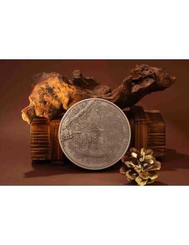 EL BUDDHA Versión Bi-Metal 2 Oz Plata y 330g Cobre Moneda 10000 Francos CFA Tchad 2024 - Coins & More - Chad