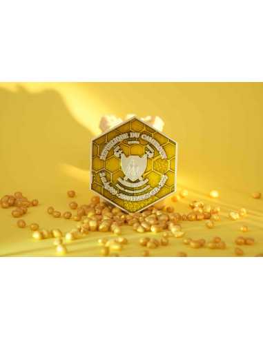 L'ABEILLE Pièce de monnaie en argent émaillé 2 Oz 2000 Francs Cameroun 2025 - Coins & More - Cameroun