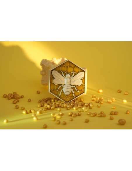 LA ABEJA 2 Oz Moneda de Plata Esmaltada Antigua 2000 Francos Camerún 2025 - Coins & More - Camerún