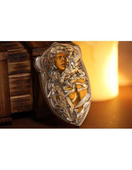 PERSEUS Heroes Moneta d'Argento da 3 Oz 3000 Franchi CFA Gabon 2025 - Coins & More - Gabon