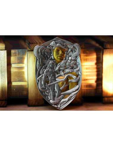 PERSEUS Heroes Moneta d'Argento da 3 Oz 3000 Franchi CFA Gabon 2025 - Coins & More - Gabon