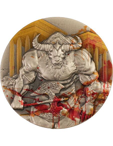 MINOTAUR Pièce 3 Oz Argent 3000 Francs CFA Gabon 2025 - Coins & More - Gabon