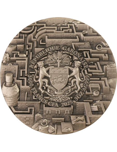 MINOTAUR 3 Oz Moneda de Plata 3000 Francos CFA Gabón 2025 - Coins & More - Gabon
