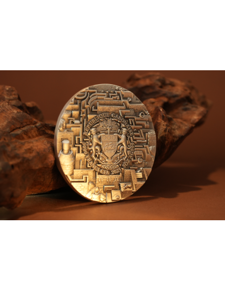 MINOTAUR 3 Oz Moneda de Plata 3000 Francos CFA Gabón 2025 - Coins & More - Gabon