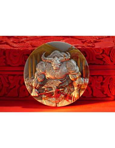 MINOTAUR Pièce 3 Oz Argent 3000 Francs CFA Gabon 2025 - Coins & More - Gabon