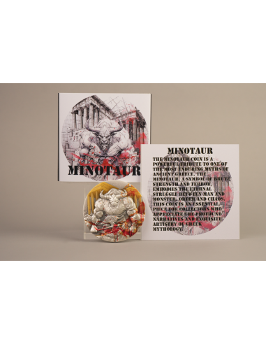 Moneta d'argento da 3 once MINOTAUR 3000 Franchi CFA Gabon 2025 - Coins & More - Gabon