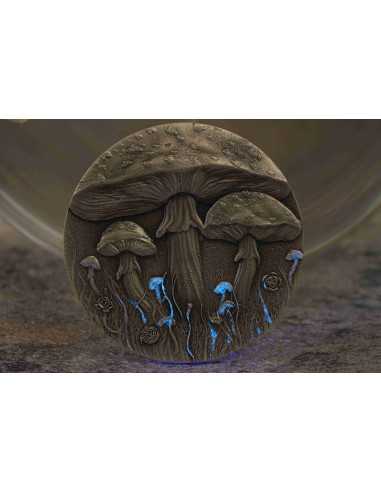 MAGIC MUSHROOM 2 Oz Silver Coin 2000 Francs Cameroon 2025 - Coins & More - Cameroon