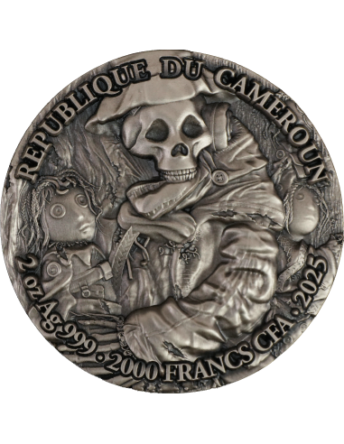 SCARECROW 2 Oz Silbermünze 2000 Francs Kamerun 2025 - Coins & More - Kamerun