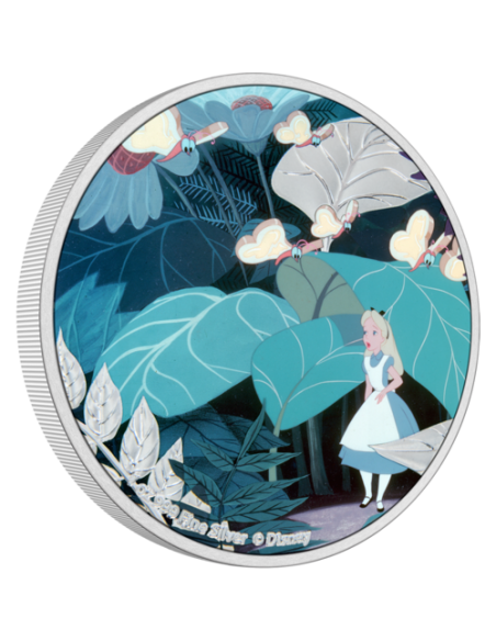 ALICE IN WONDERLAND - DISNEY 1 Oz Silver Coin 2$ Dollars Niue 2021 - Coins & More - Niue