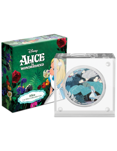 ALICE IN WONDERLAND - DISNEY 1 Oz Silver Coin 2$ Dollars Niue 2021 - Coins & More - Niue