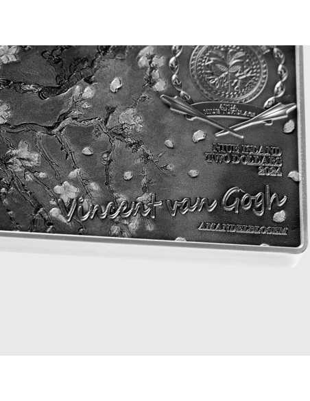 ALMOND BLOSSOM 1890 von Vincent van Gogh 1 Oz Silber & 14 Oz Kupfermünze 2$ Niue 2024 - Coins & More - Niue