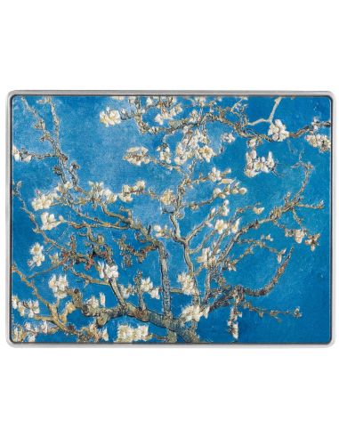 ALMOND BLOSSOM 1890 von Vincent van Gogh 1 Oz Silber & 14 Oz Kupfermünze 2$ Niue 2024 - Coins & More - Niue