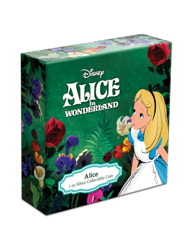 ALICE IN WONDERLAND - DISNEY 1 Oz Silver Coin 2$ Dollars Niue 2021 - Coins & More - Niue