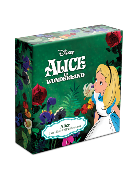 ALICE IN WONDERLAND - DISNEY 1 Oz Silver Coin 2$ Dollars Niue 2021 - Coins & More - Niue