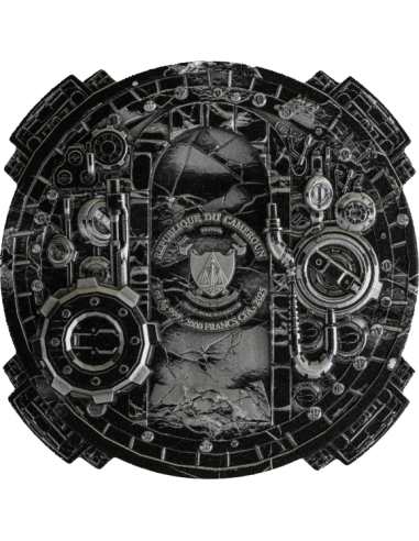 SKULL STEAMPUNK Steampunk Series 2 Oz Silver Coin 2000 Francs Cameroon 2025 - Coins & More - Cameroon